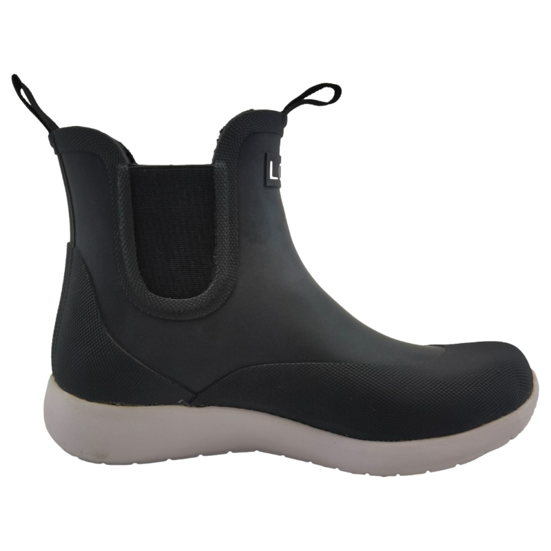 New Style Waterproof Lady Gumboots Black Rubber Sport Shoes Light-weight Ankle Women Chelsea Rain Boots
