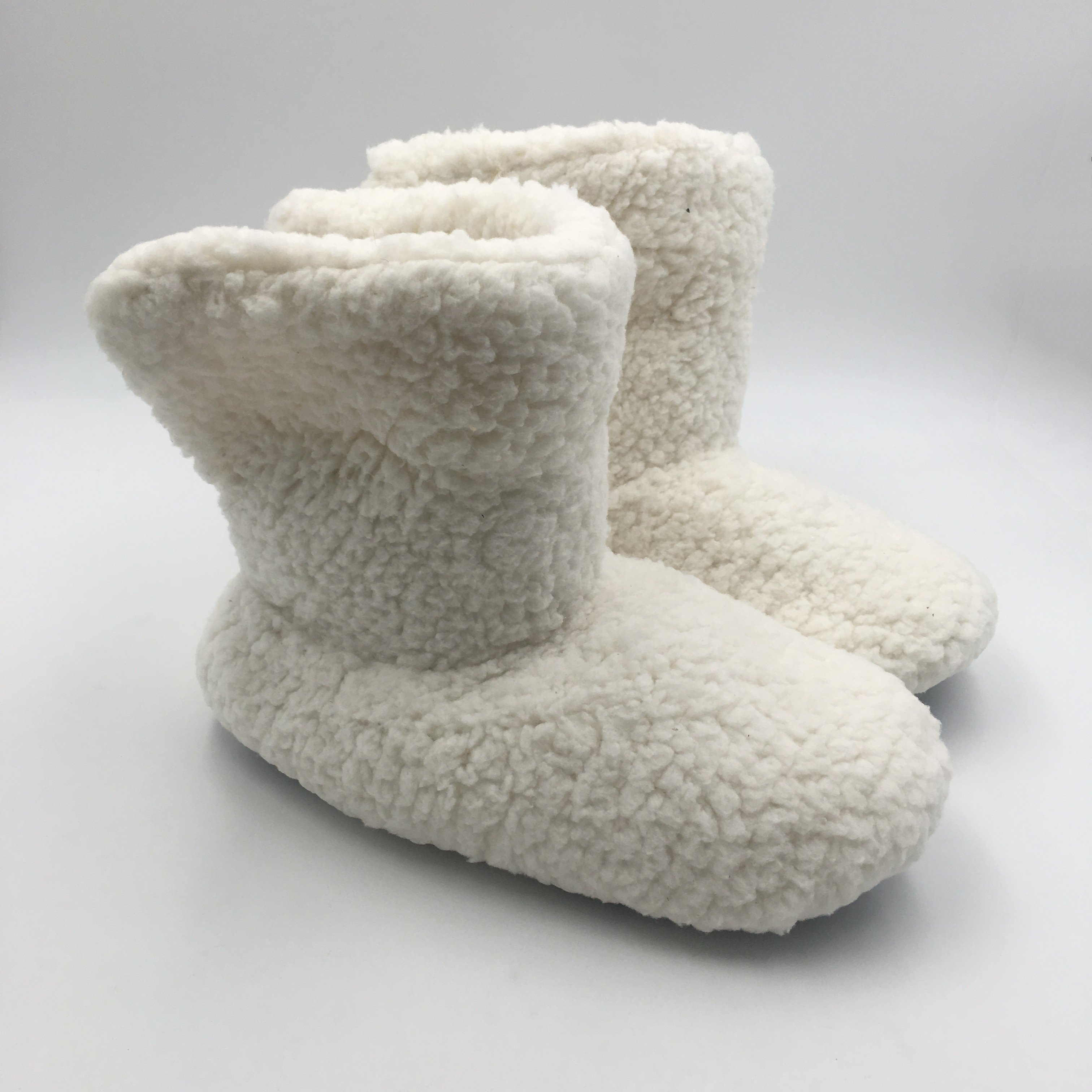 Women's fur lined cozy winter pajama bedroom ankle boots slippers