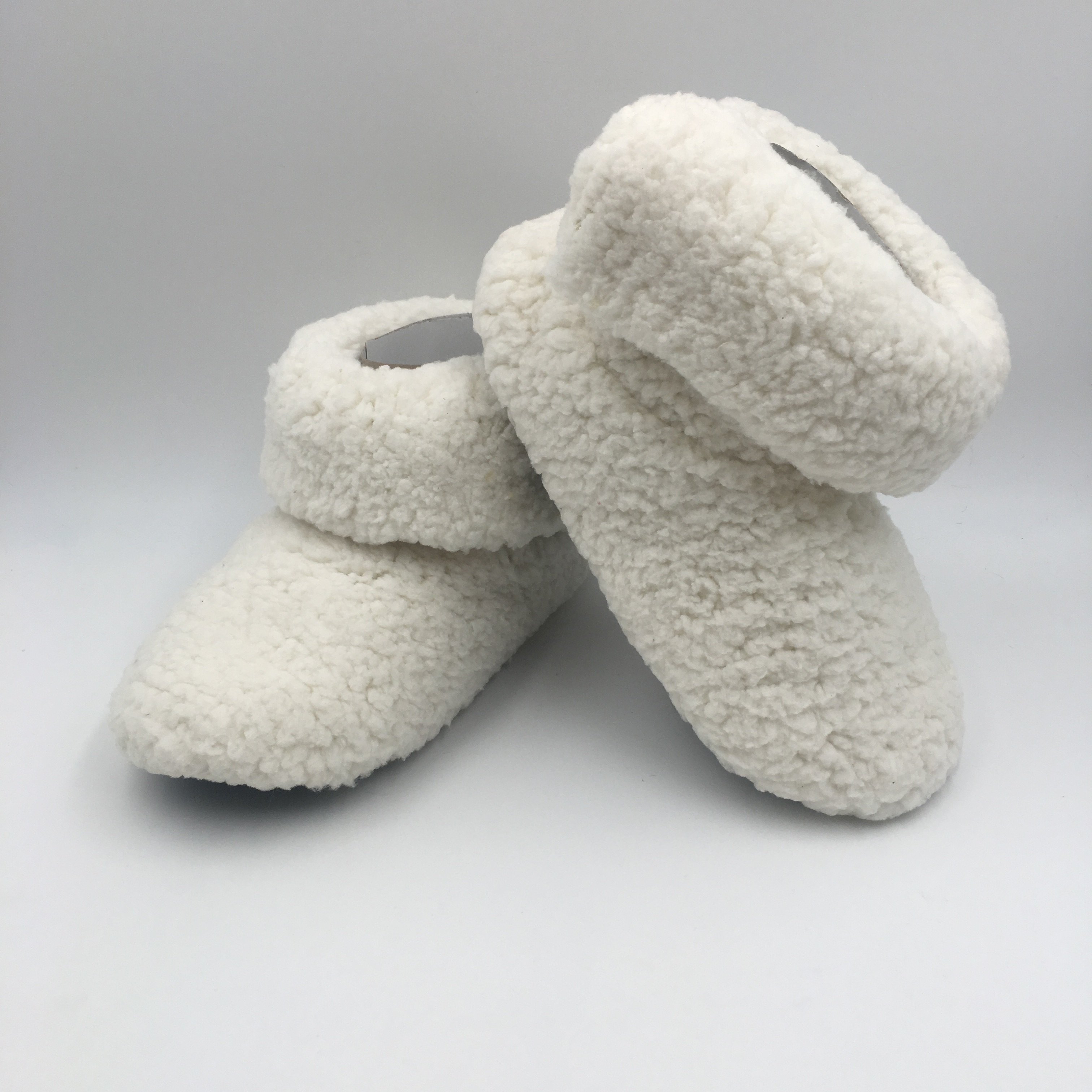 Women's fur lined cozy winter pajama bedroom ankle boots slippers