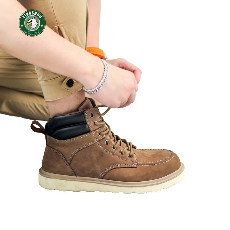 Durable,Oil/Skid Resistant Steel Toe Work Boots Safety Industrial Construction Men's Steel Toe Safety Boots
