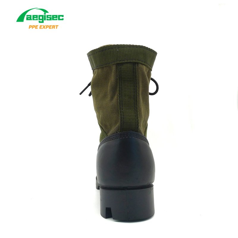 AEGISEC cow leather high ankle tactical boots rubber sole desert boots men shoes slip resistant security jungle boots
