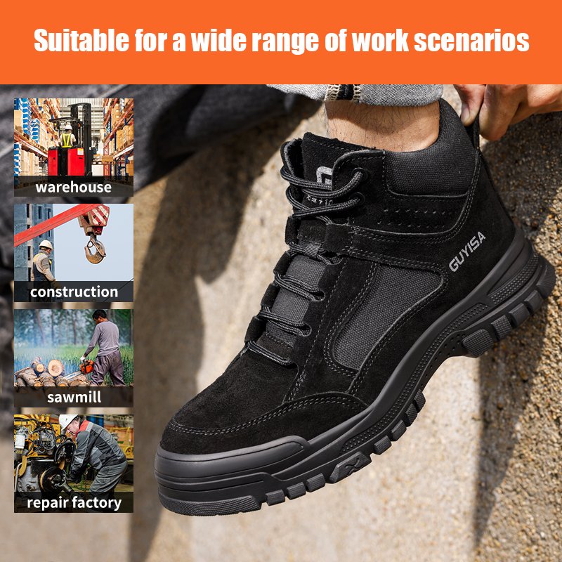 GUYISA insulated 10KV anti-smash anti-puncture safety boots durable rubber outsole safety boots