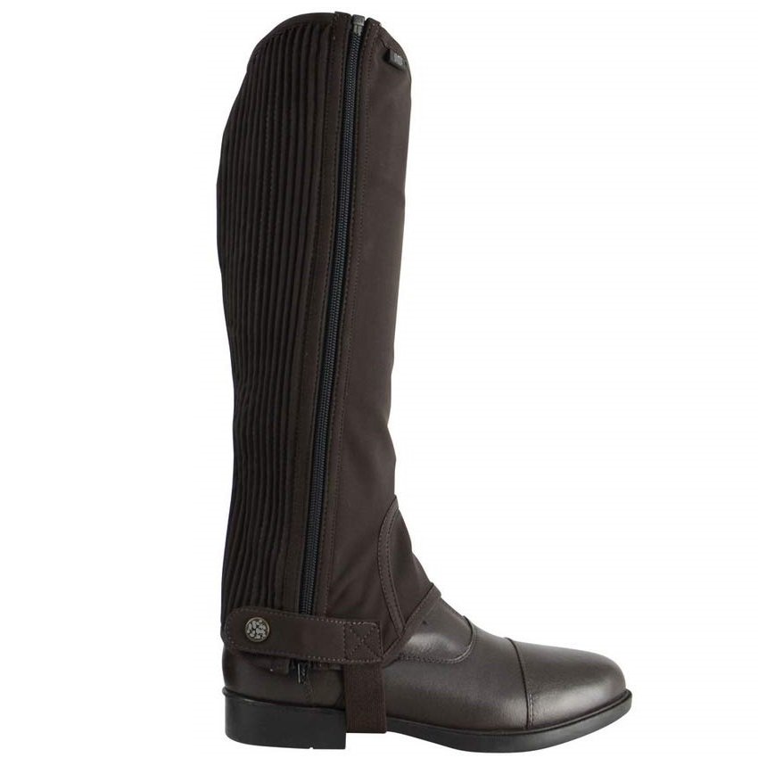 Custom Designed Horse Half Chaps Knee-High Genuine Leather PU Boots Stylish round Western Cowboy Mini Chaps for Winter