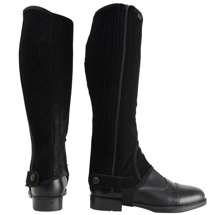 Custom Designed Horse Half Chaps Knee-High Genuine Leather PU Boots Stylish round Western Cowboy Mini Chaps for Winter