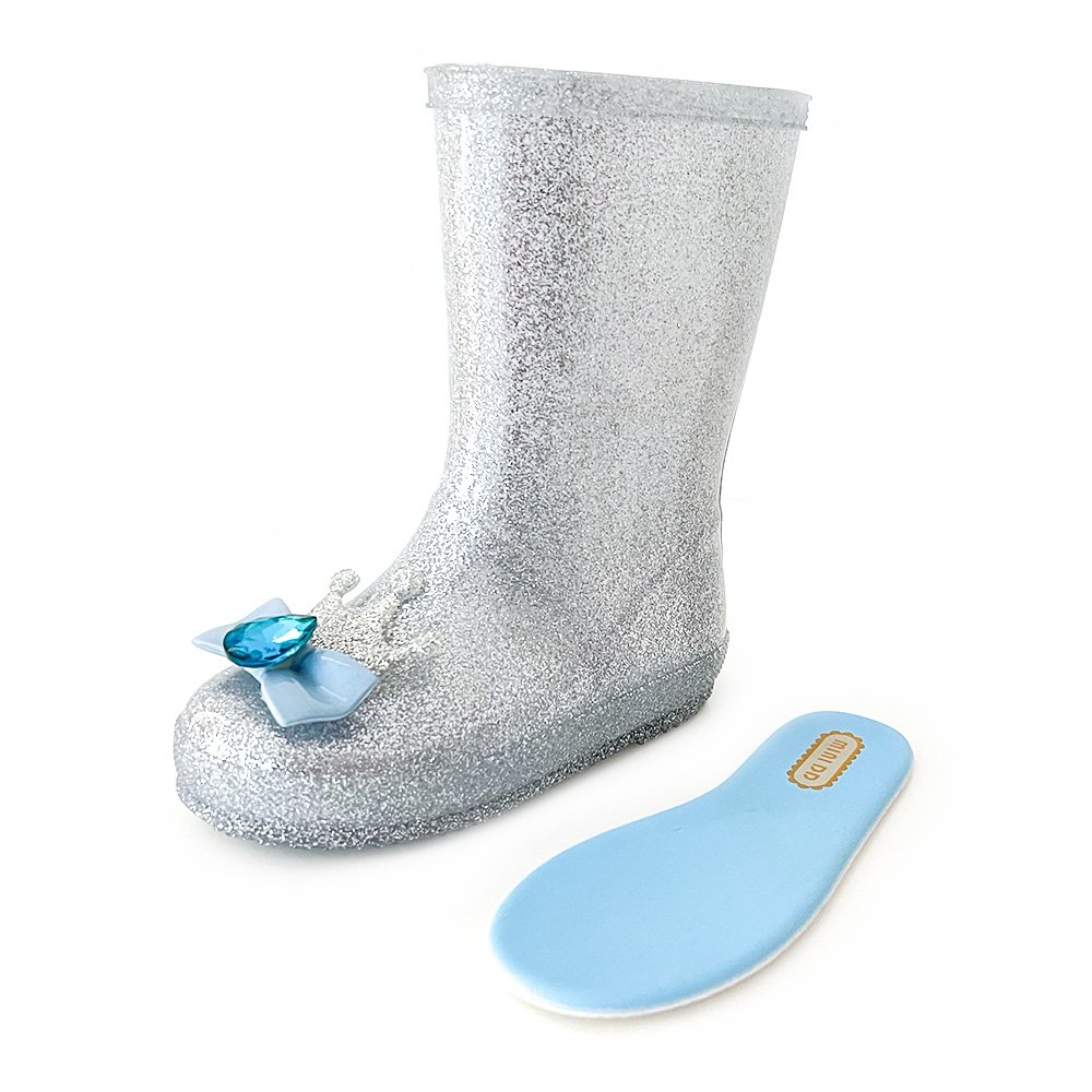 Customization Little Girl Plastic Jelly Boot Winter Children Fancy Shiny Water Shoes Outdoor Cute Baby Kids Princess Rain boots