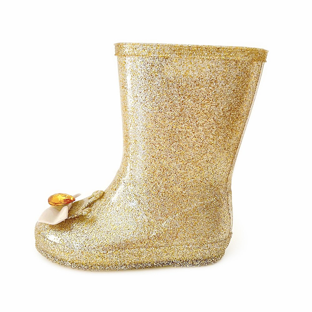 Customization Little Girl Plastic Jelly Boot Winter Children Fancy Shiny Water Shoes Outdoor Cute Baby Kids Princess Rain boots