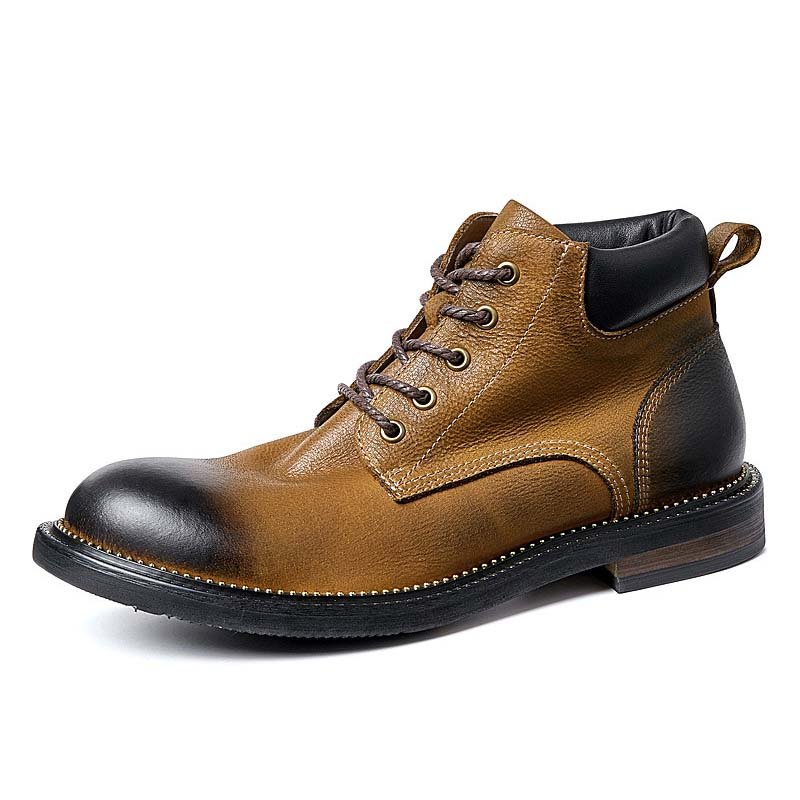 Newest Fashion Genuine Leather Men Boots Martin Boots For Men
