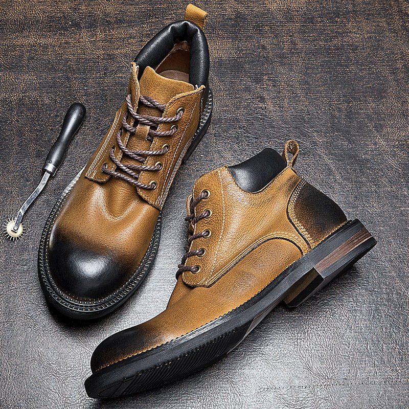 Newest Fashion Genuine Leather Men Boots Martin Boots For Men