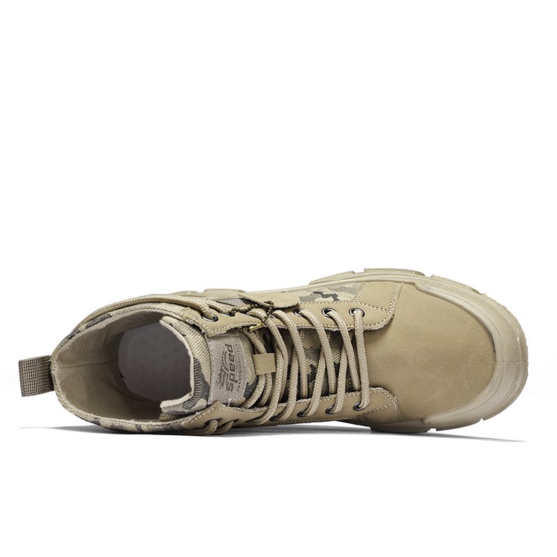 camo boots trend casual retro martin boots for men