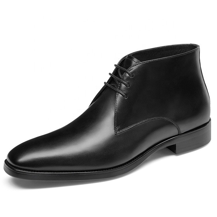 Elegant fashion genuine leather men boots wholesale leather boots for men oxford handmade breathable Party men's ankle boots