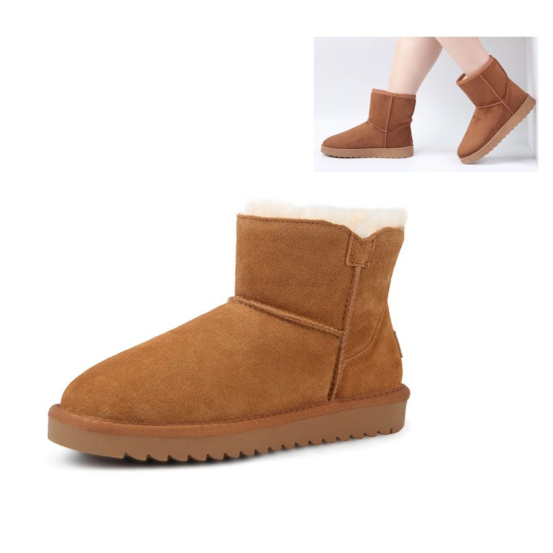 2023 Wholesale fashion ladies sheepskin kids women winter snow fur boots