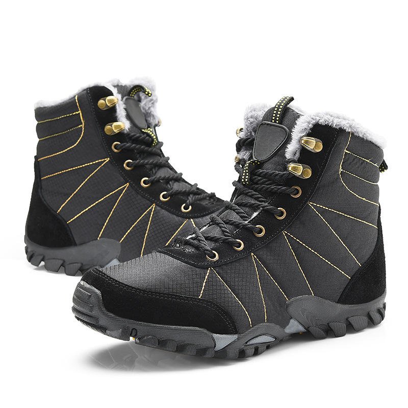 Climbing Boots Men Hiking Shoes Brand Safety Work Shoes Waterproof Design Black Adult Winter Shoes New Non Slip Outdoor