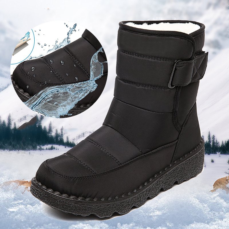 2023 Winter Fashion Genuine Leather Shoes women's snow boots Fuzzy Warm Indoor Bedroom Shoes Outdoor Warm platform boots