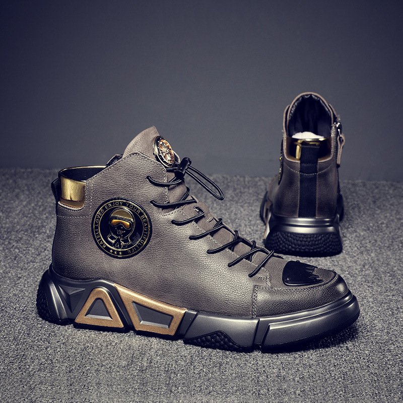High-grade fashion men's shoes leather Martin boots fall and winter new men's leather boots