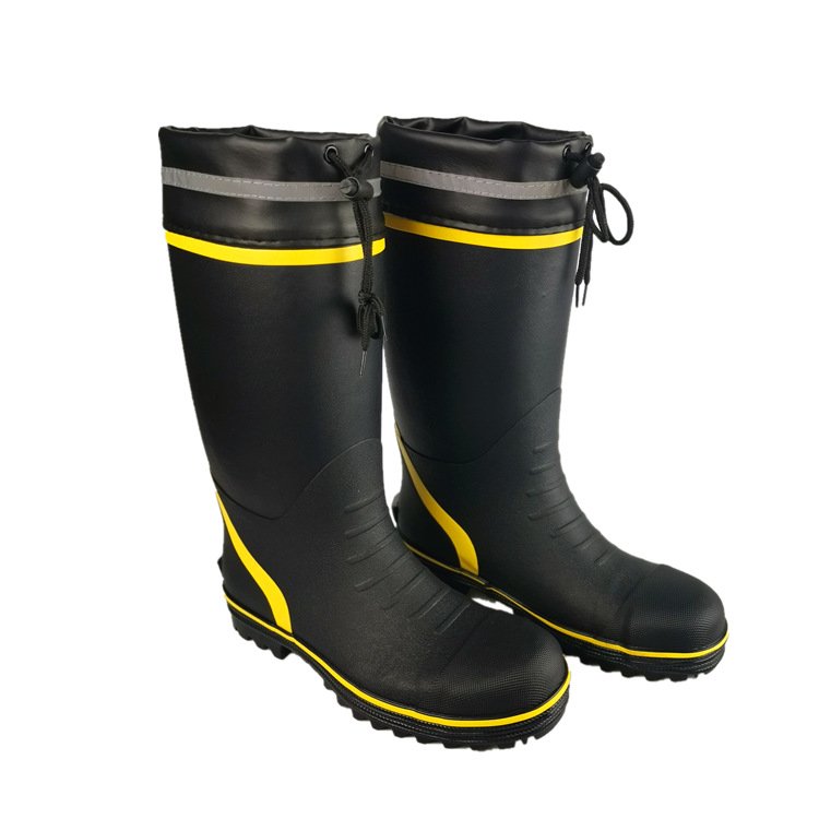 rubber material anti-fire safety boot Fire Fighting Boots for Fire Resistant Safety