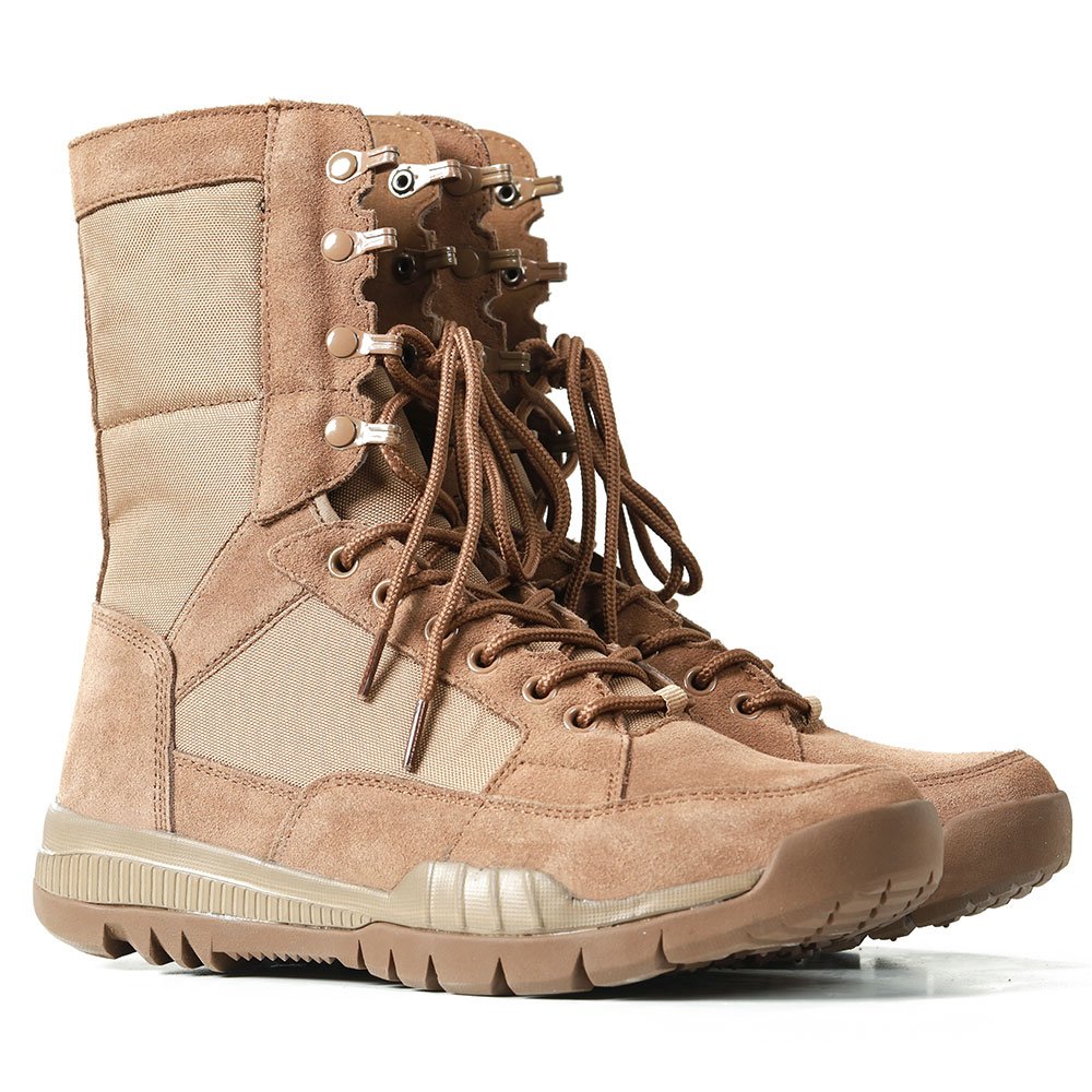9 Inch Outdoor Training Boot and Tactical Combat Boot EVA Winter Shoes for Women Mesh Fabric Professional AL Rubber YKK Zipper
