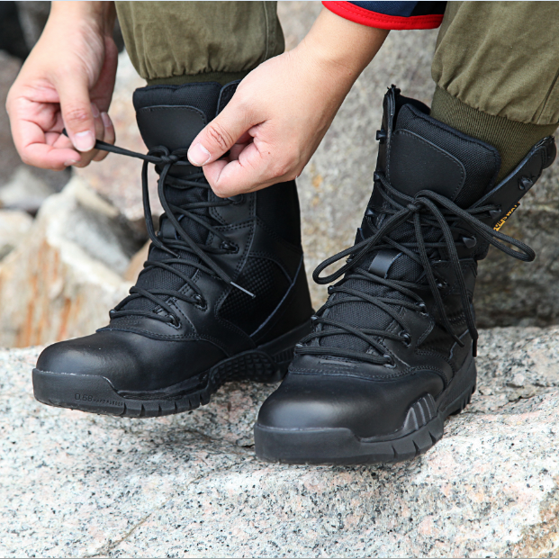 9 Inch Outdoor Training Boot and Tactical Combat Boot EVA Winter Shoes for Women Mesh Fabric Professional AL Rubber YKK Zipper