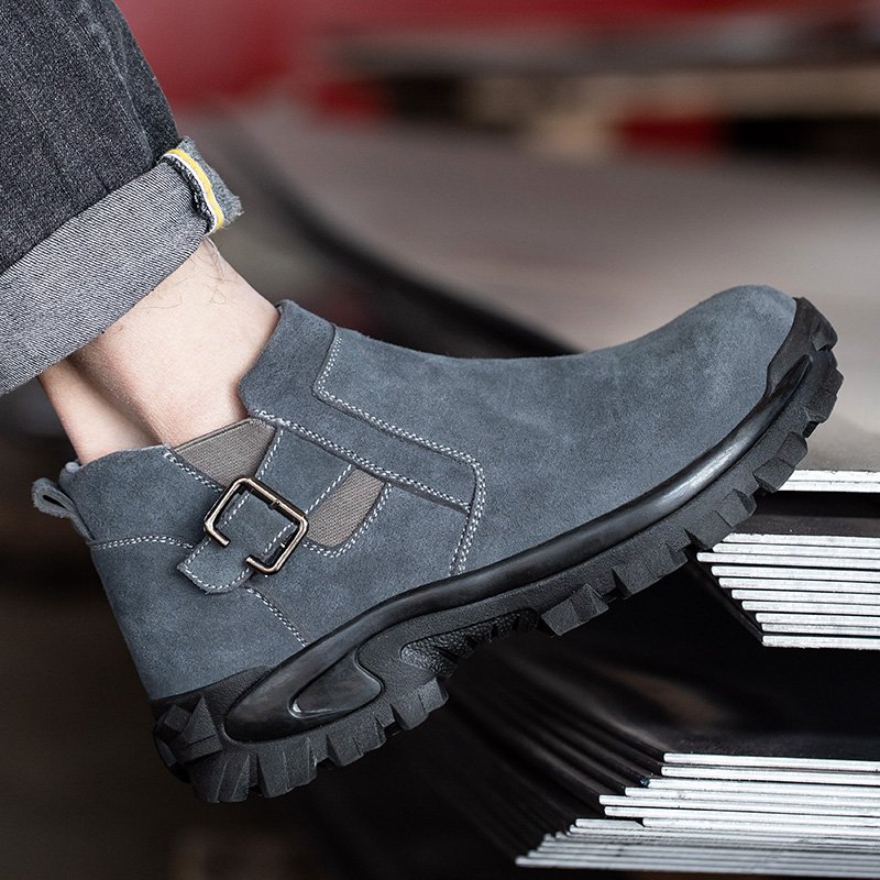 New Design Anti Puncture Steel Toe Working Lightweight Fire Resistant Safety Boots Men Work Shoes