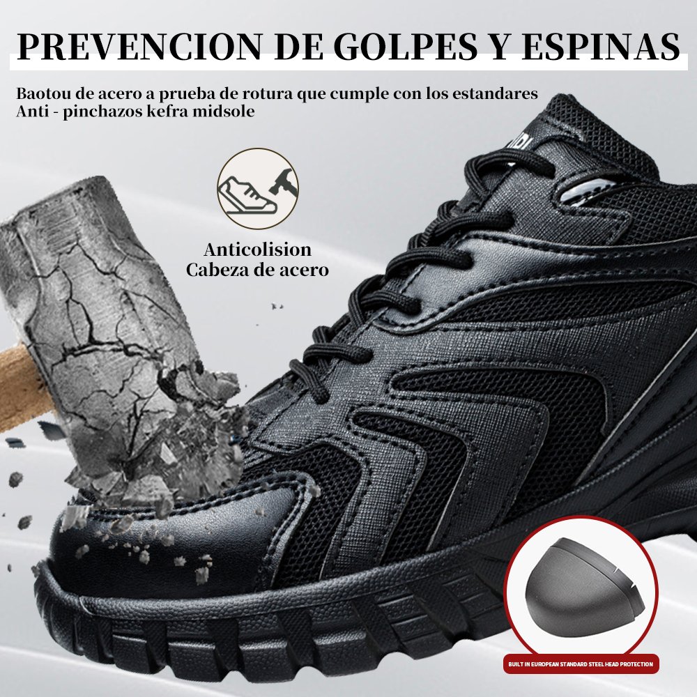 Diansen 312 anti smashing work boots puncture-proof lightweight man steel toe safety shoes