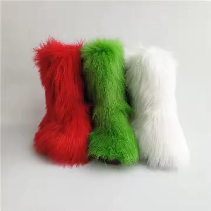 Fashion Winter Snow Boots Custom Women Faux Fur Boots Women