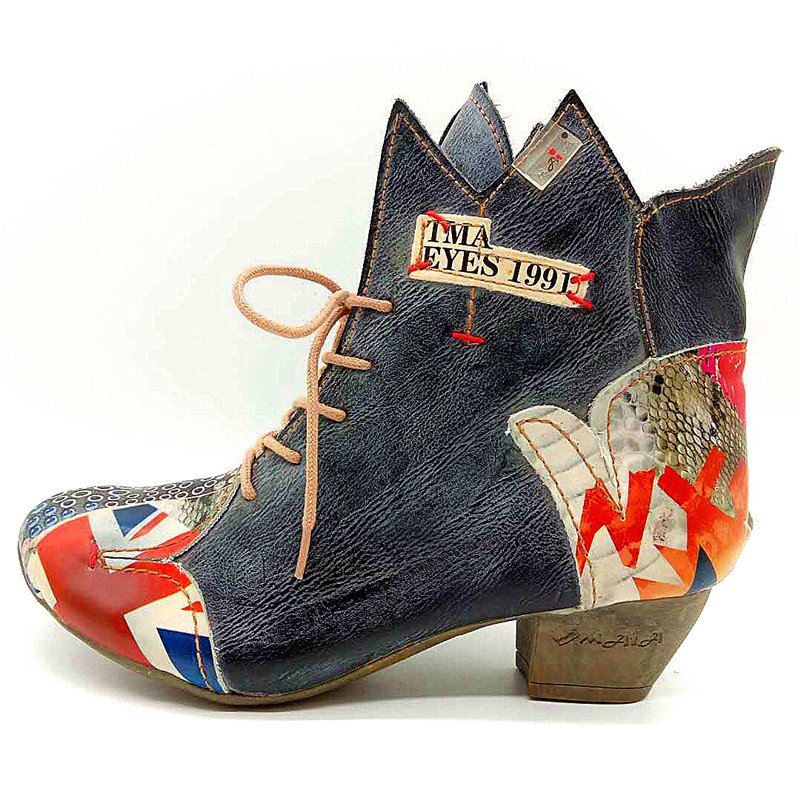 Winter Fashion Thick All-Match Boots Woman Lace-Up Non-Slip Women's Boots Ankle Shoes