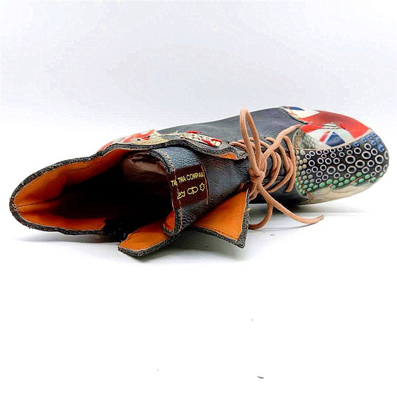 Winter Fashion Thick All-Match Boots Woman Lace-Up Non-Slip Women's Boots Ankle Shoes