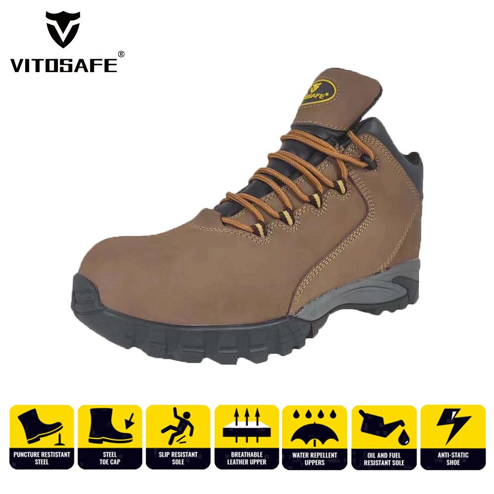 Wholesale Waterproof Slip Resistant Zapatos de seguridad Steel Toe Boots Safety Shoes Men Work