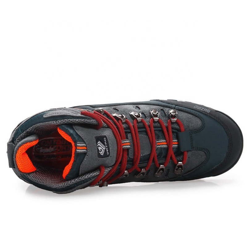 2023 Trendy Multifunctional Large Size Waterproof Sport Warm Anti-Slip Wing Big Red Climbing Boots For Men