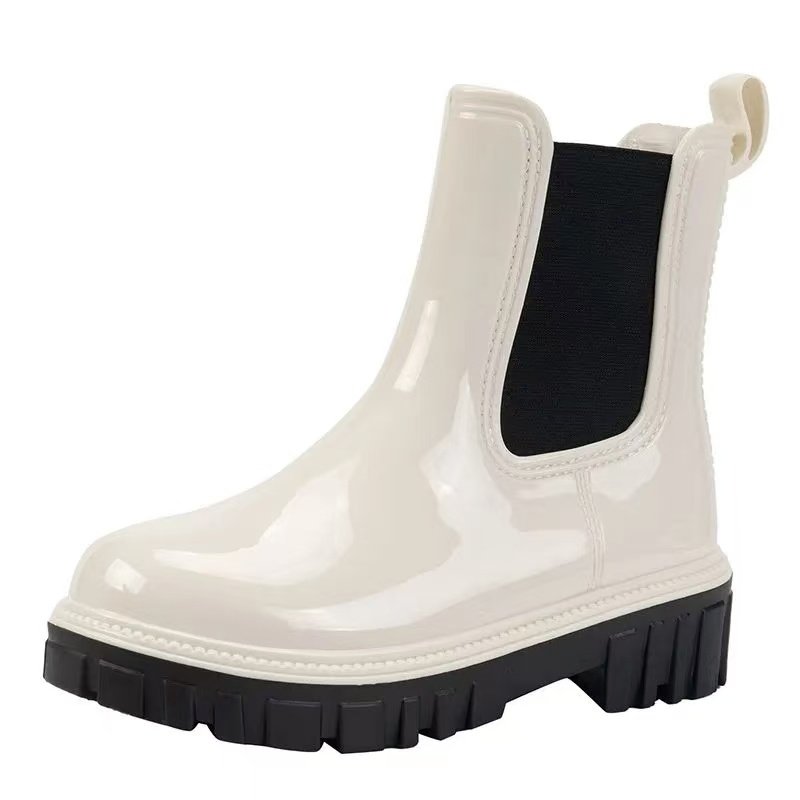 Oem Logo Gumboots New Arrival Wellies Waterproof Chelsea Rain Boots Sebs Glittering Women Boot For Women's
