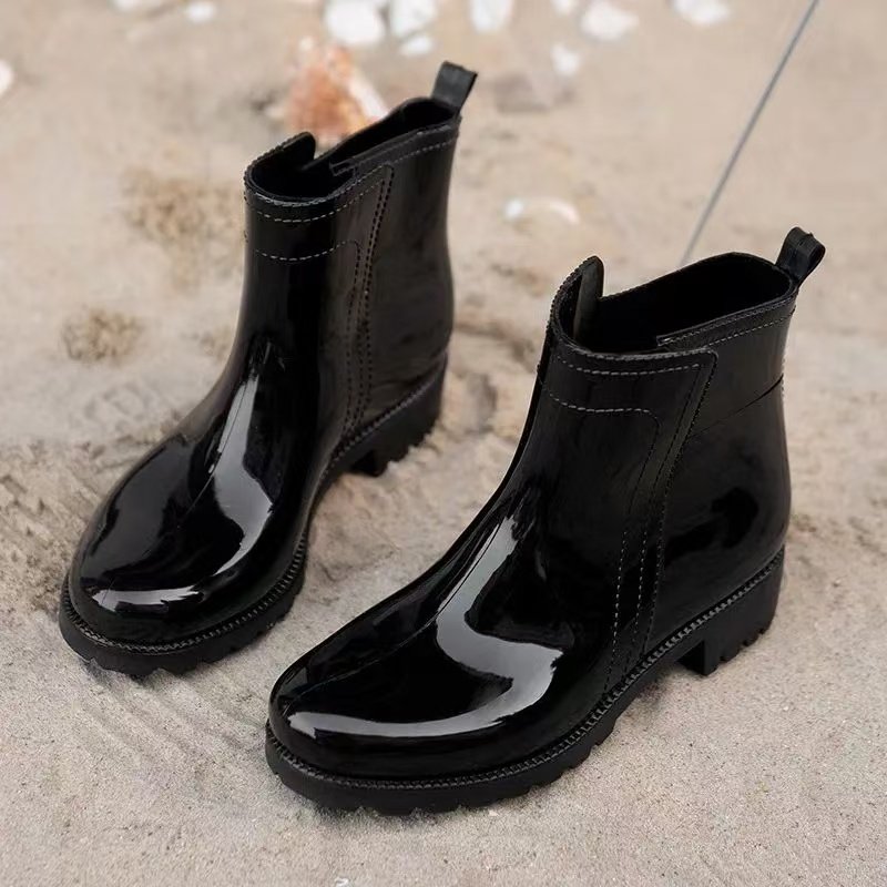 Oem Logo Gumboots New Arrival Wellies Waterproof Chelsea Rain Boots Sebs Glittering Women Boot For Women's