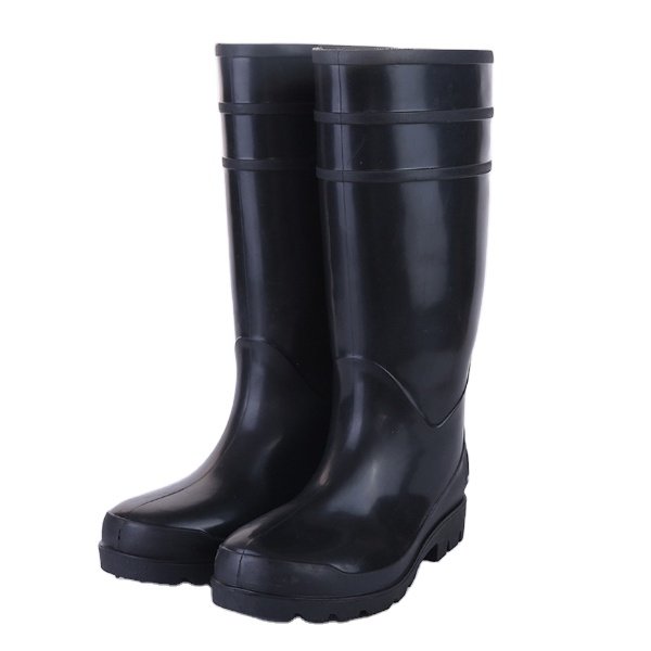 High quality EN ISO 20345 cheap prices construction agriculture use rain boots waterproof pvc safety gumboots