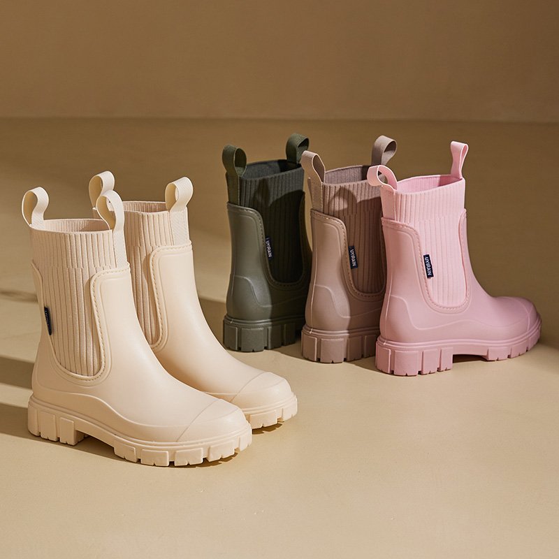 Women's Unisex Waterproof Rain Boots Quality Guarantee Hard-Wearing Recyclable PVC Rubber Insoles Summer Autumn Cheap Price