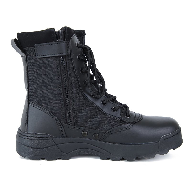 Factory Price Men's Black Outdoor Boots Anti-kick Safety Shoes Anti-slip Hiking Boots Men's Combat Tactical Boots