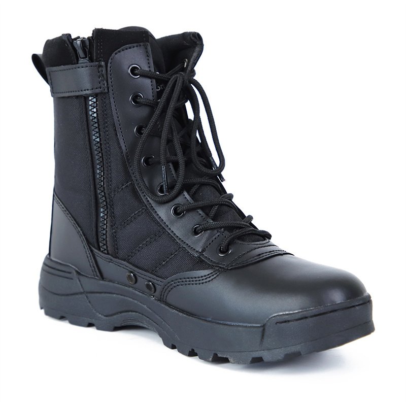Factory Price Men's Black Outdoor Boots Anti-kick Safety Shoes Anti-slip Hiking Boots Men's Combat Tactical Boots
