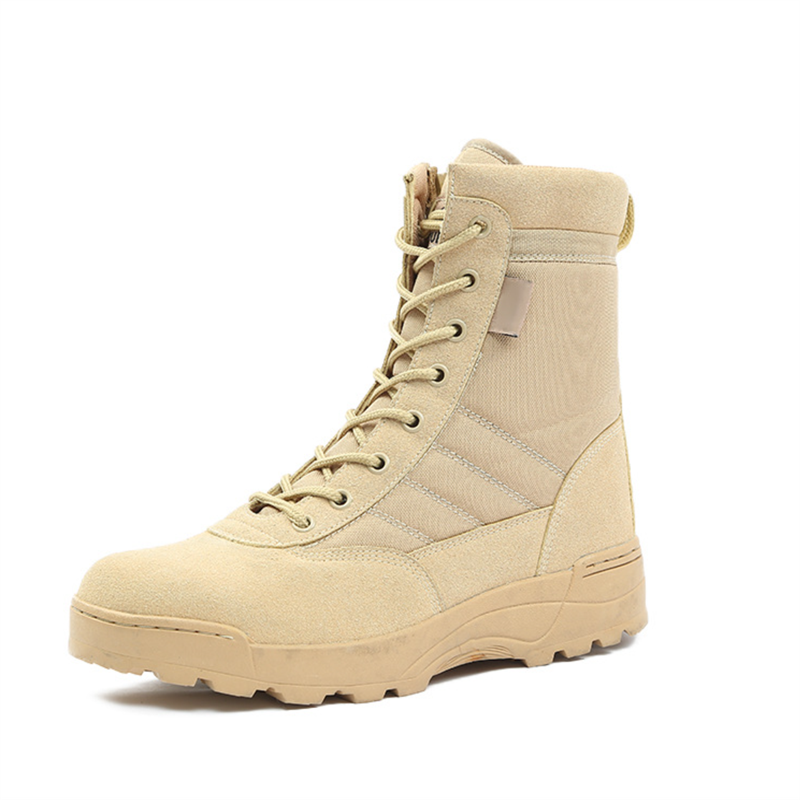 Factory Price Men's Black Outdoor Boots Anti-kick Safety Shoes Anti-slip Hiking Boots Men's Combat Tactical Boots