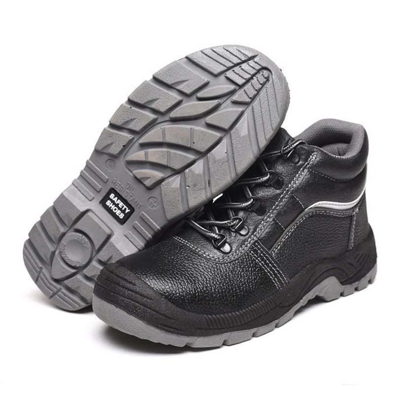 Factory Cheap High Quality PU Leather Israel Men's Working Safety Shoes Steel Toe Work Boot For Men Women