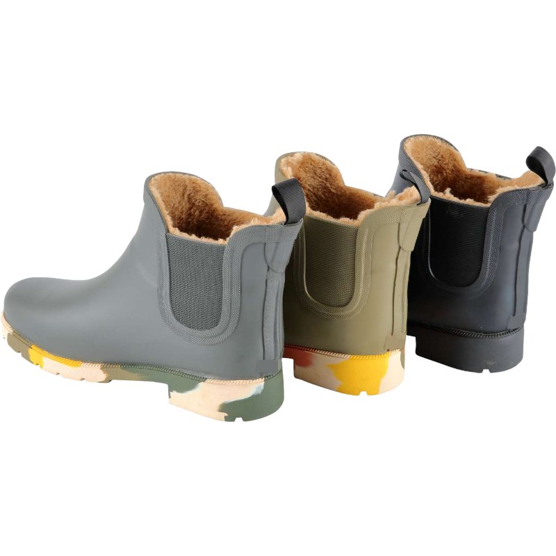 Rubber Chelsea Gum Boots for Lady Anti-Slipping Dog-walking Rubber Boots Waterproof Shoes