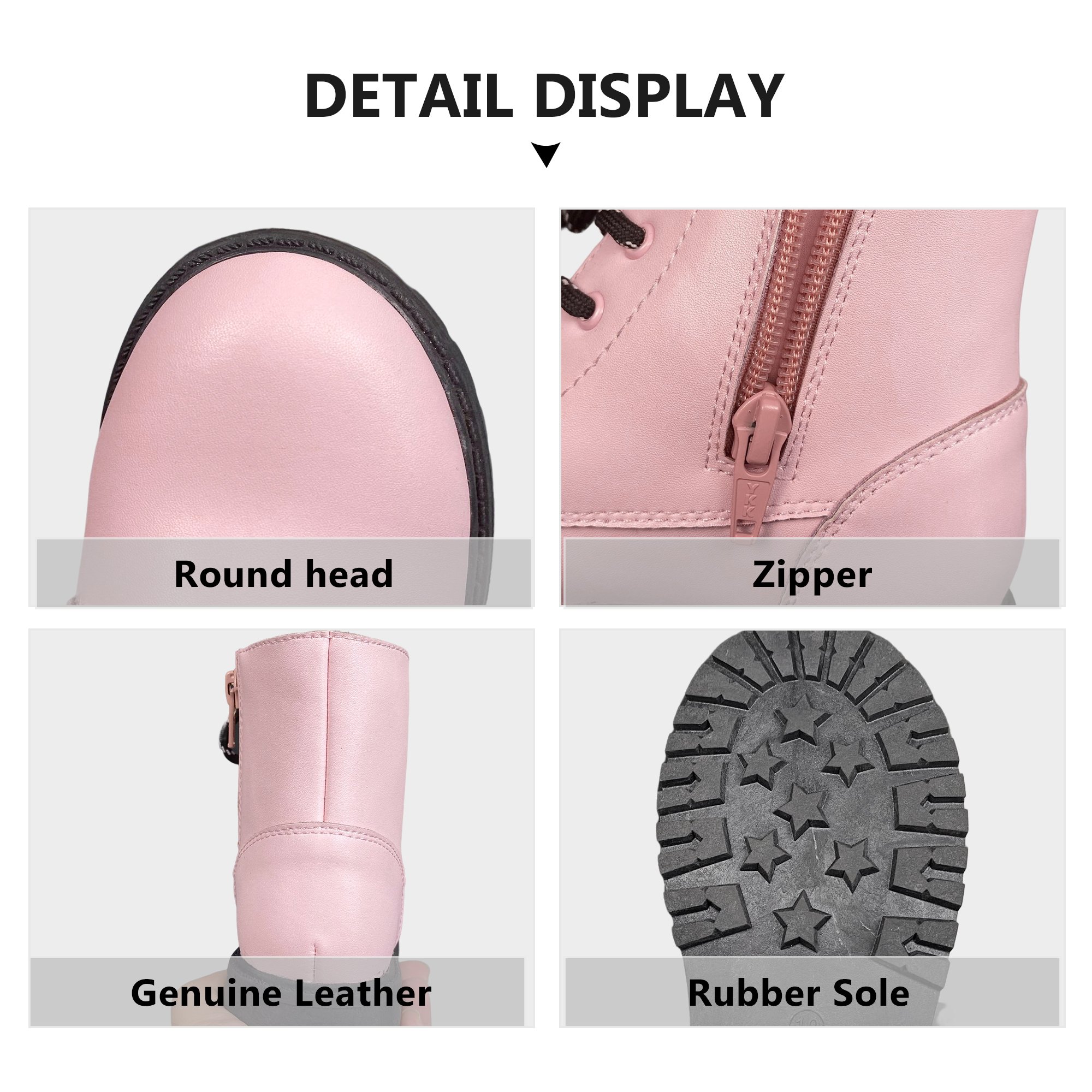 2023 New Fashion Children Booties Leather Waterproof Winter Kids Leather Children's Boots Snow Shoes Boots for Girls