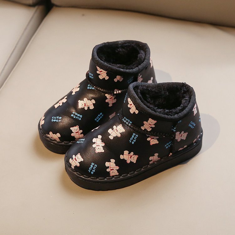 New Arrival Soft Fashion Warm Cotton Fabric Stars Print 0-2 years Baby Boy Boots Baby Booties