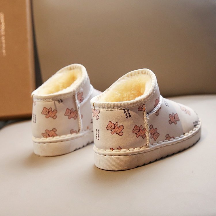 New Arrival Soft Fashion Warm Cotton Fabric Stars Print 0-2 years Baby Boy Boots Baby Booties
