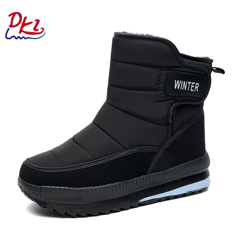 Thickened Winter Warm Plush Wear-Resistant Snow Shoes Boots New Casual Large Size Anti-Slip Snow Boots