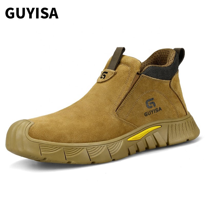 GUYISA Anti -scalding safety boots welded steel toe safety work boots