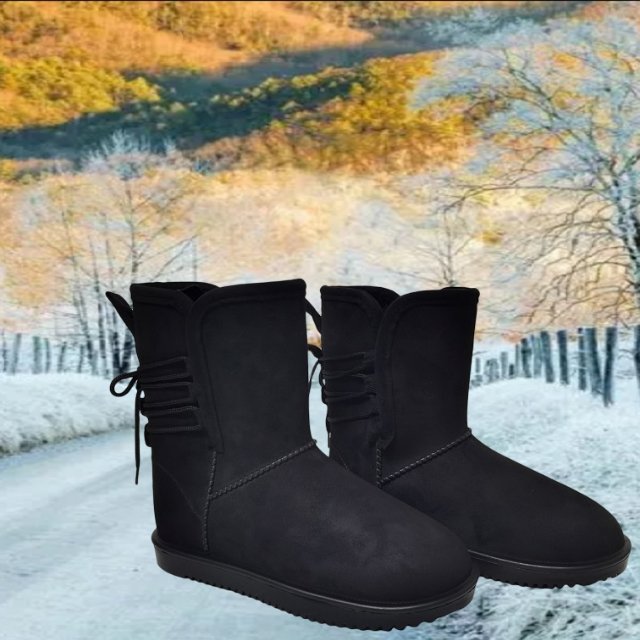 Fashion Custom Logo Outdoor Soft Comfy Winter Warm Ankle Snow Boots for Women children