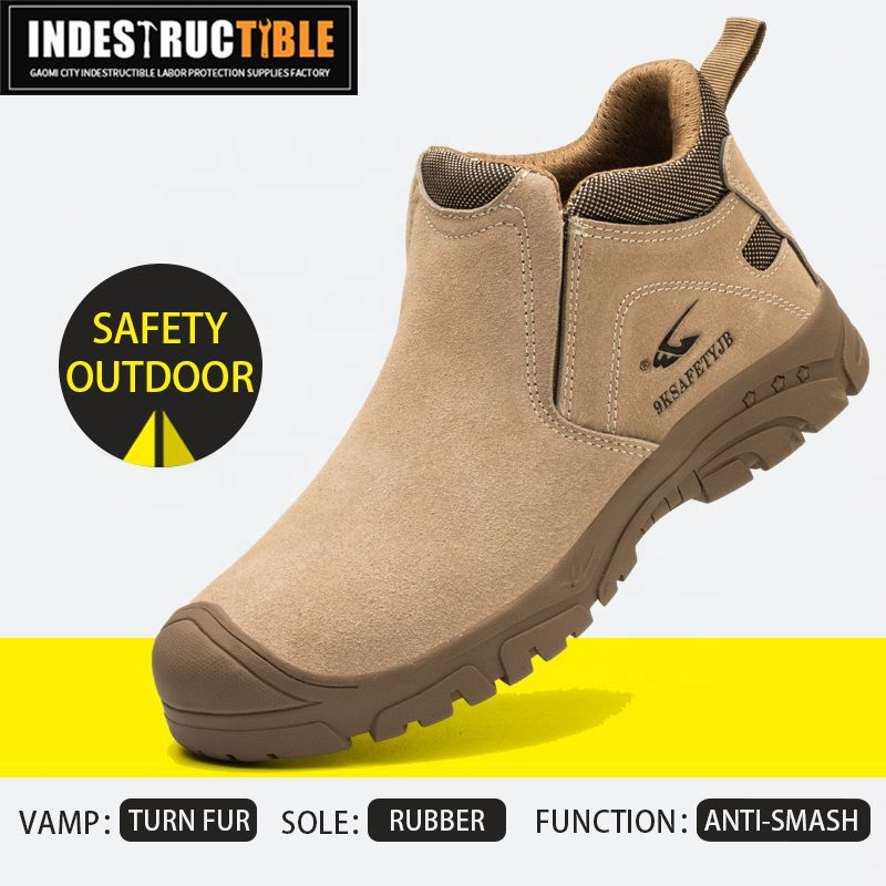 Wejump Anti-smashing welding safety boots steel toe