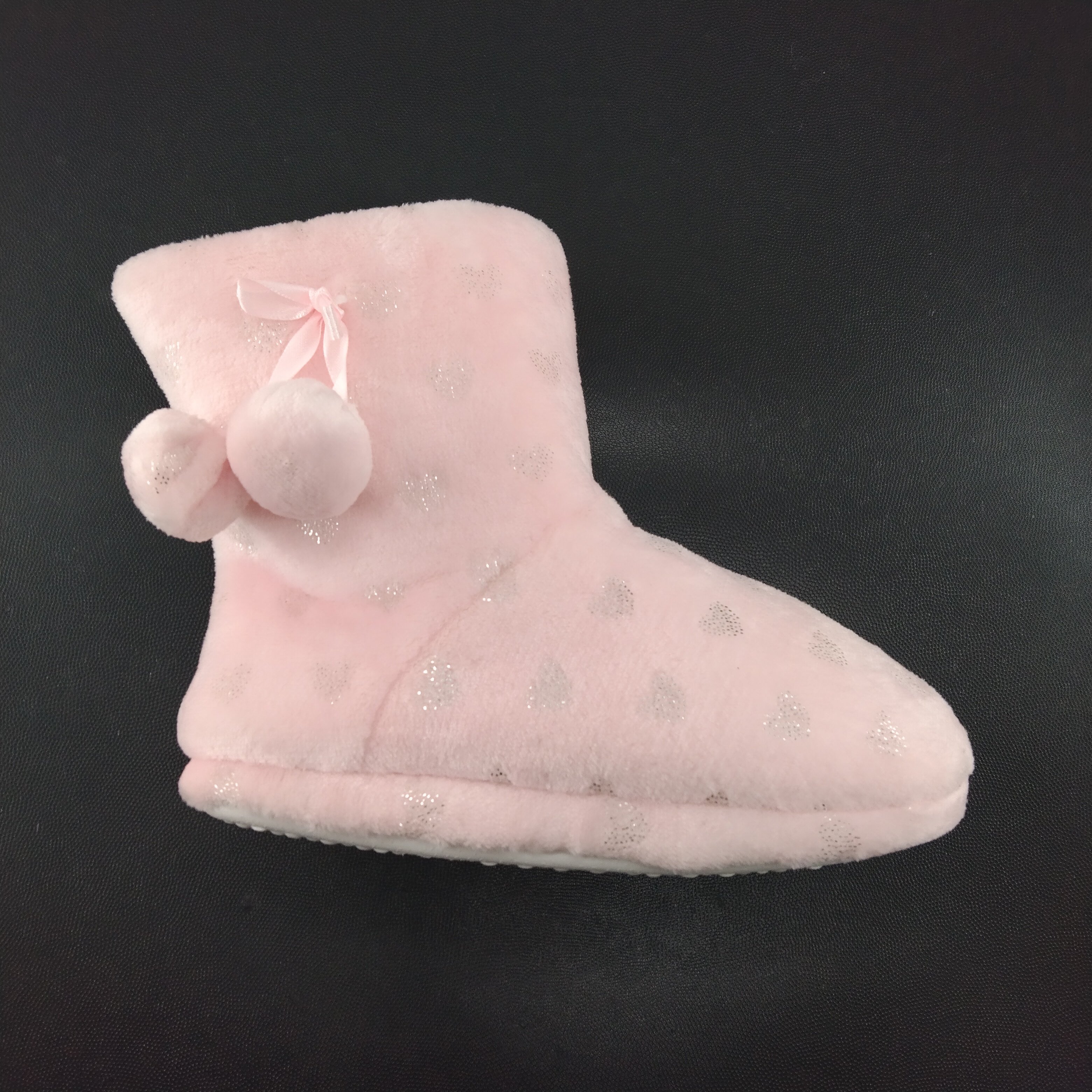 Customization Fashion Pink Fabric Home Style Faux Fur Booties Woman Ankle Winter Boots for Women Boots Women Shoes Plush Solid