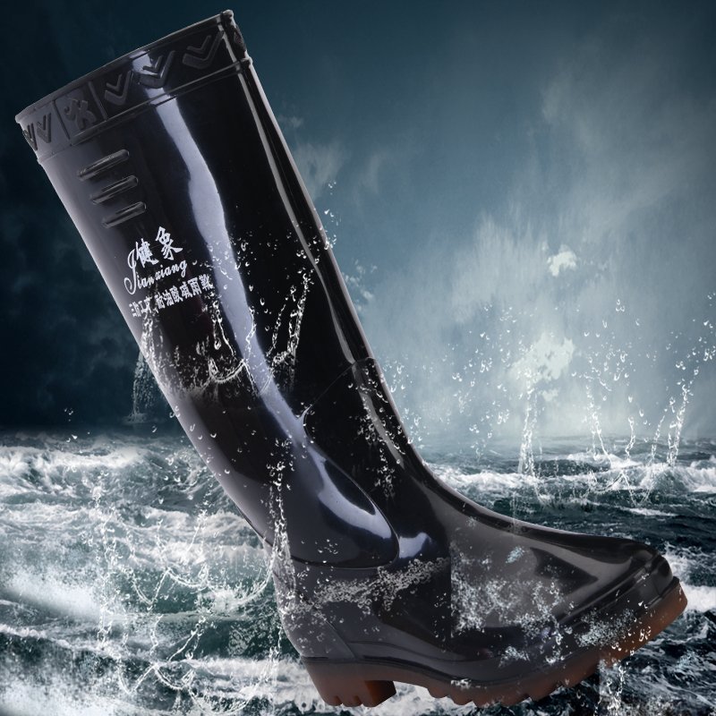 Industrial work boots safety footwear men shoes PVC rain boots gum boots waterproof factory