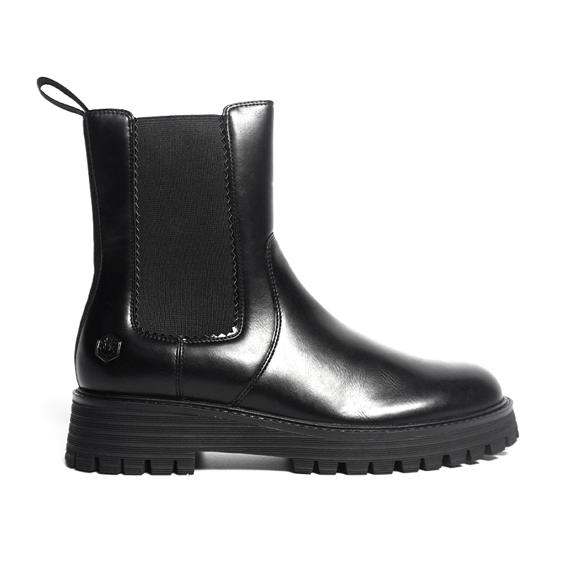 Women PU Leather Chelsea Boots Wholesale Popular Winter Thermal Casual Mid Tube Ankle Chelsea Boots