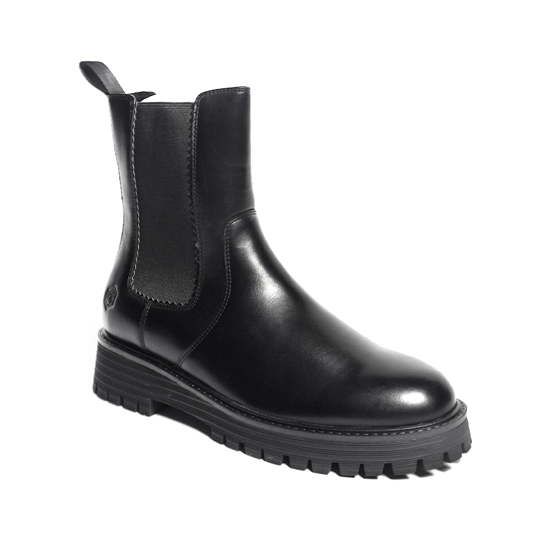 Women PU Leather Chelsea Boots Wholesale Popular Winter Thermal Casual Mid Tube Ankle Chelsea Boots
