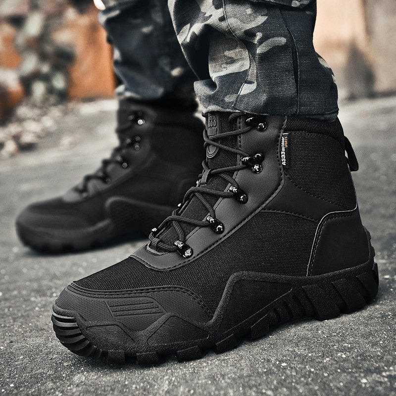 New Arrival Waterproof Anti-slip Outdoor Hiking Climbing Boots Men's Safety Shoes Tactical Boots