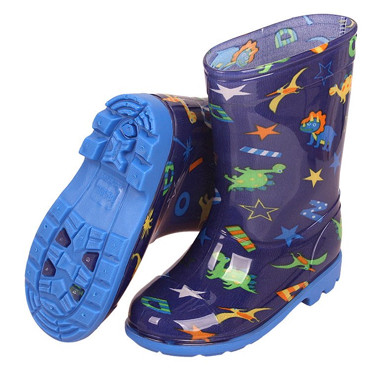 pattern kids rain boots nice children pvc colorful botas rain wear waterproof child cute cheap rainboots for Students